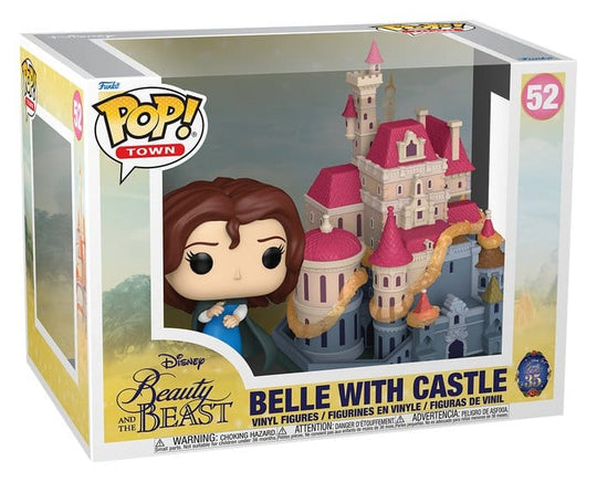 Beauty and the Beast POP! Town Vinyl Figures Belle with Castle 9 cm