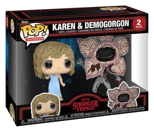 Stranger Things POP! Vinyl Figures 2-Pack Karen & Demogorgon 2 cm