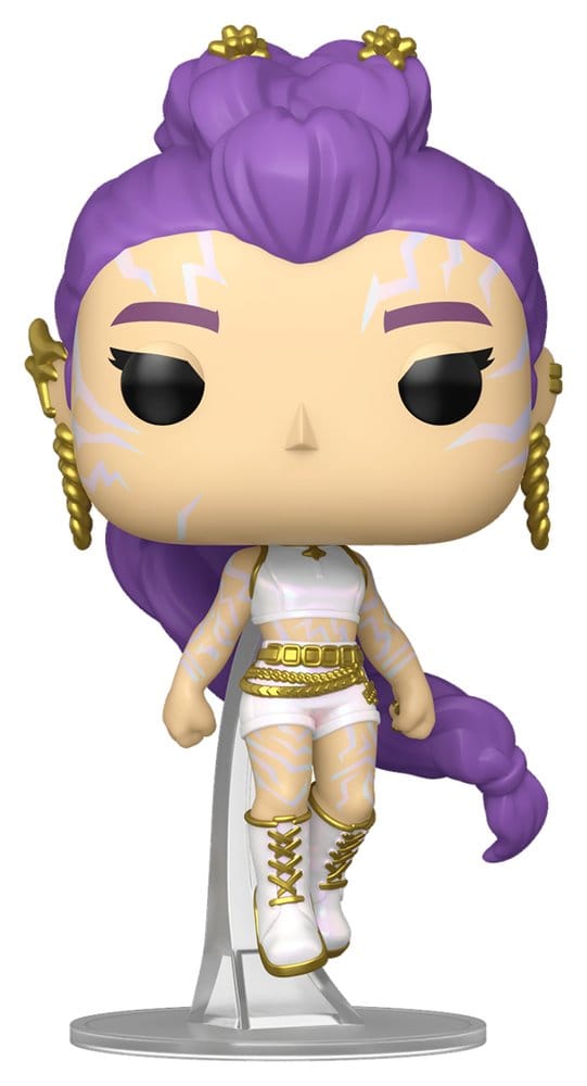 KPop Demon Hunters POP! Animation Vinyl Figures Rumi with Chase (Glow) 9 cm Assortment (6)