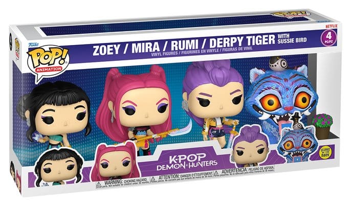 KPop Demon Hunters POP! Vinyl Figures 4-Pack KPOP DH