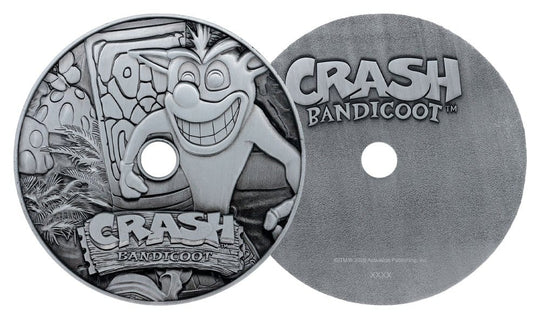 Crash Bandicoot Replica Metal CD-ROM Collectible Limited Edition 11 cm