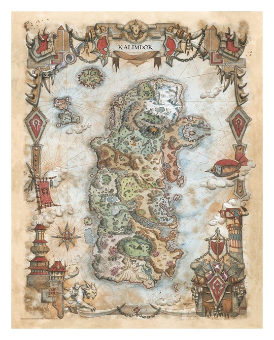 World of Warcraft Art Print Set Limited Edition 42 x 30 cm