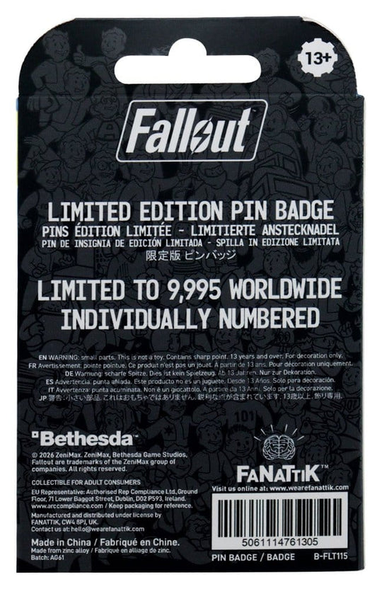 Fallout Pin Badge Vault Door 111 Limited Edition Hinged
