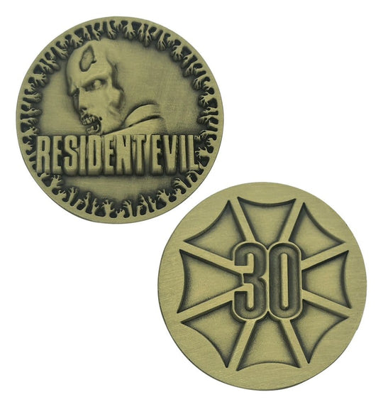 Resident Evil Collectable Coin 30th Anniversary Antique Brass