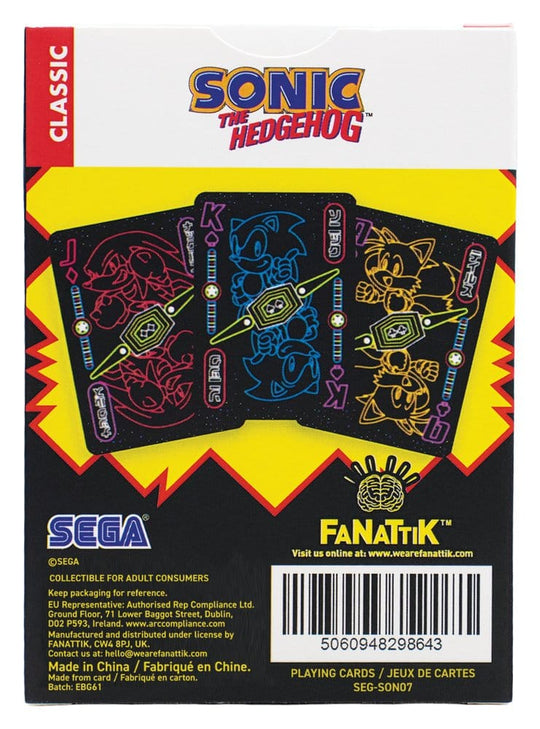 Sonic the Hedgehog Playing Cards Display (12 Packs)