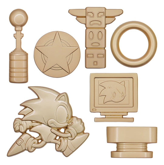Sonic the Hedgehog Replica Commemorative Icons Set Limited Edition 10 x 28 x 4 cm