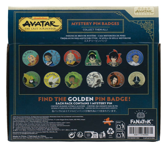 Avatar: The Last Airbender Mystery Pin Badges Blind Box Display (12)