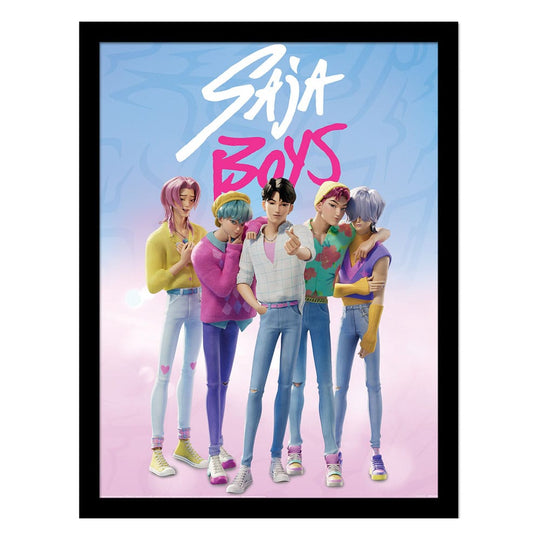 KPop Demon Hunters Collector Print Framed Poster Saja Boys