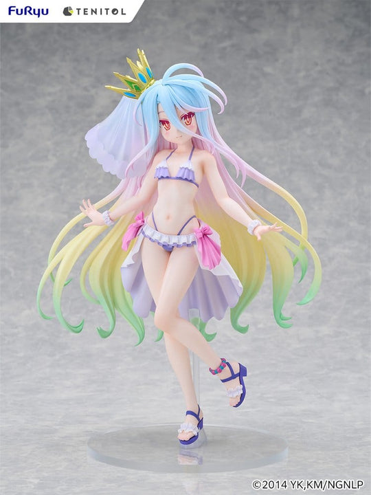 No Game No Life Tenitol Tall PVC Figure Shiro swimwear dress Ver. 29 cm