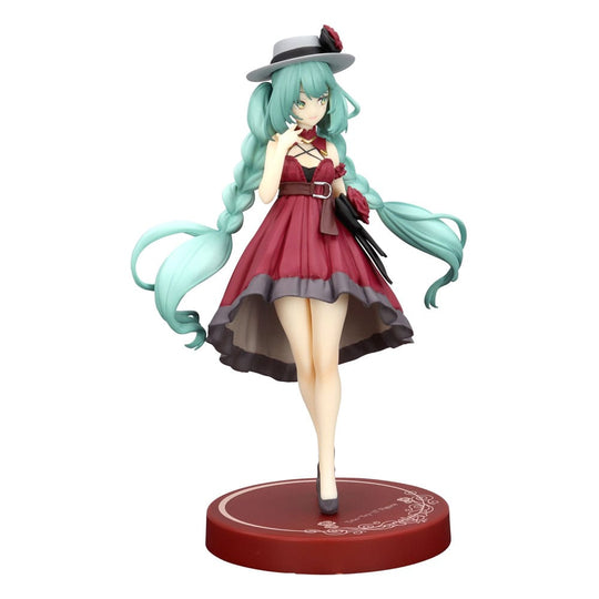 Hatsune Miku Trio-Try-iT PVC Statue Hatsune Miku Outing Dress Red Color Ver. 19 cm