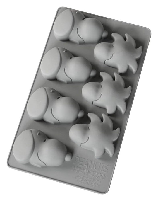 Peanuts Silicone Muffin Tray Snoopy & Woodstock grey