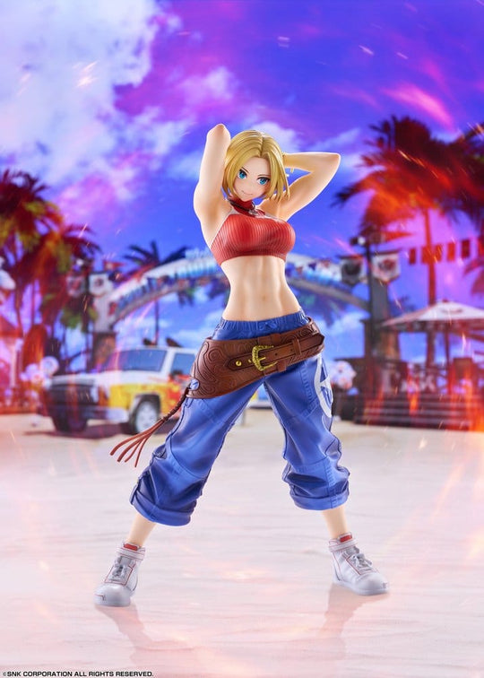 Fighting Girls Collection The King of Fighters XV PVC Figure 1/7 Blue Mary AmiAmi Limited Edition 26 cm