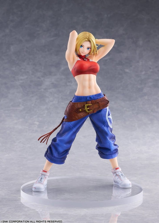 Fighting Girls Collection The King of Fighters XV PVC Figure 1/7 Blue Mary AmiAmi Limited Edition 26 cm