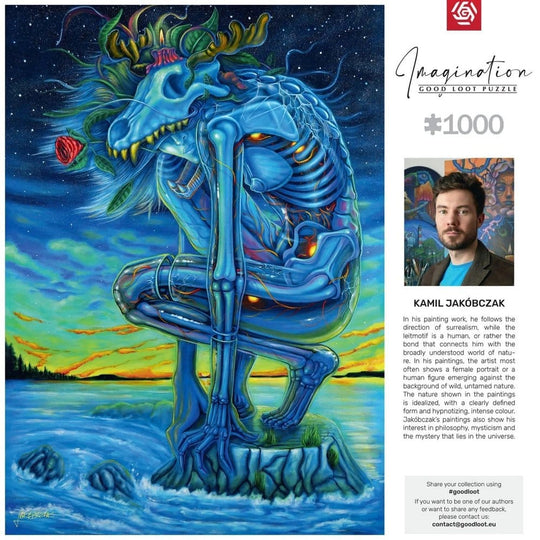 Imagination Series Puzzle Kamil Jakóbczak Bialy Wilk (1000 pieces)