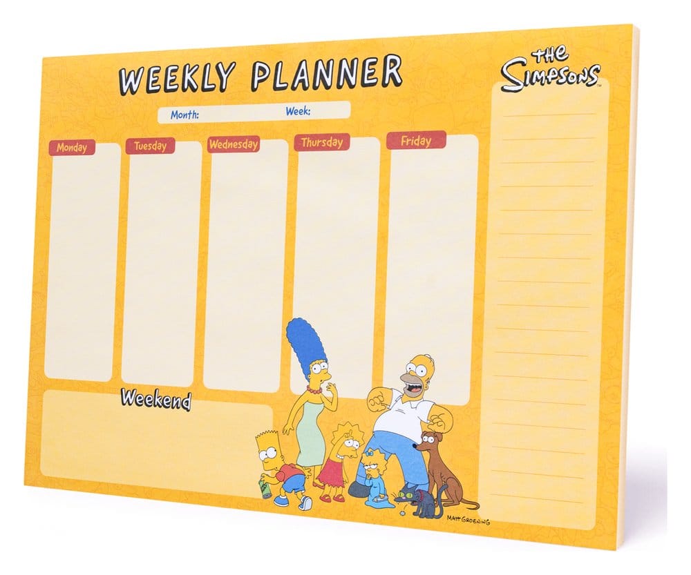 The Simpsons Weekly Planner A4