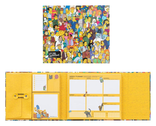 The Simpsons Weekly Planner with Sticky Notes 19 x 17 cm
