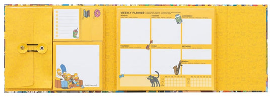 The Simpsons Weekly Planner with Sticky Notes 19 x 17 cm