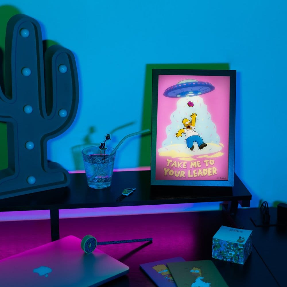 The Simpsons Framed LED Poster 20 x 28 cm