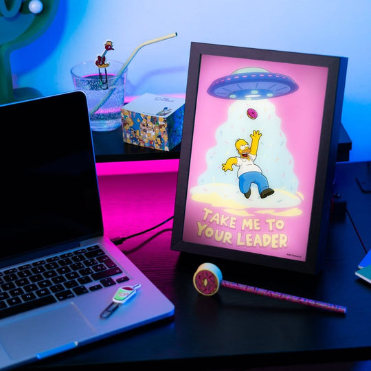 The Simpsons Framed LED Poster 20 x 28 cm