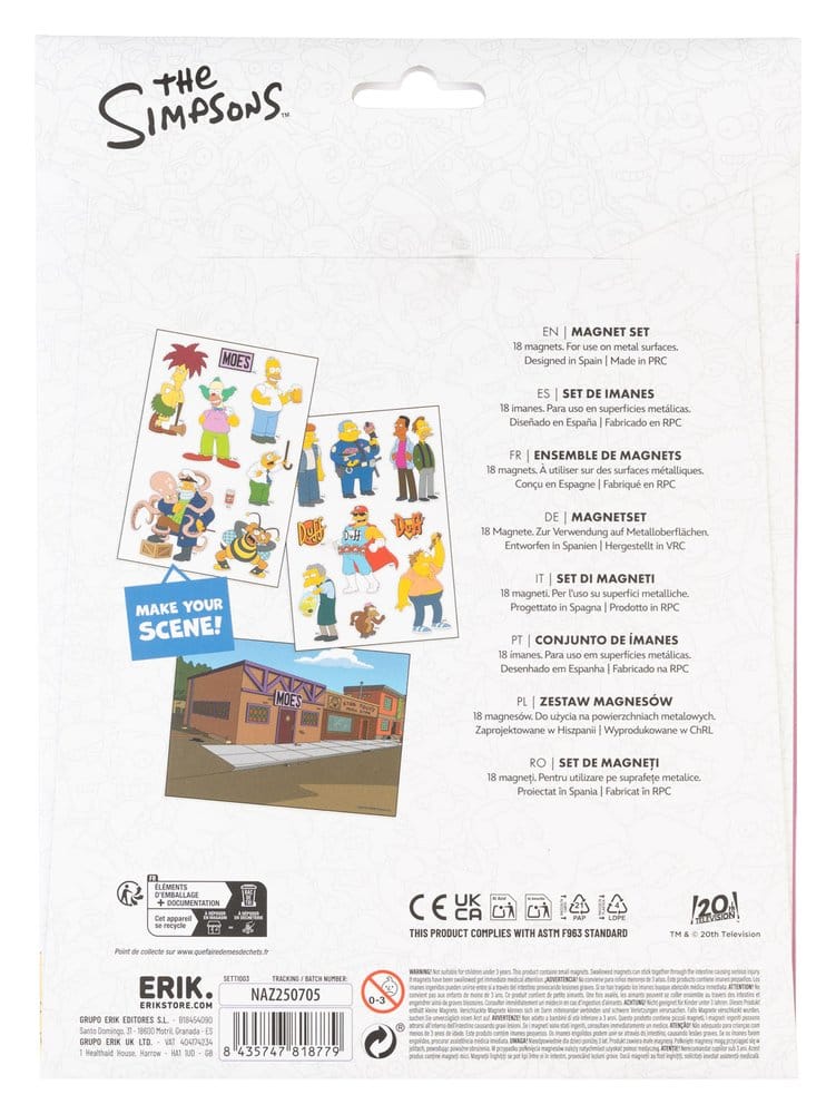 The Simpsons Figures Magnet Set Citizens