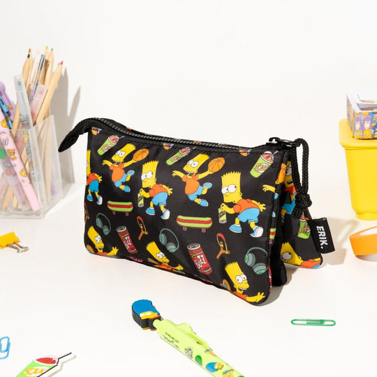 The Simpsons Triple Pencil Case Bart