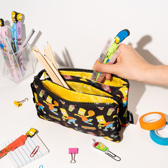 The Simpsons Triple Pencil Case Bart