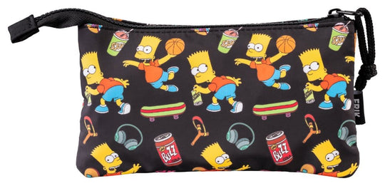 The Simpsons Triple Pencil Case Bart