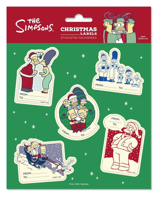 The Simpsons Premium Self-Adhesive Christmas Labels (10)