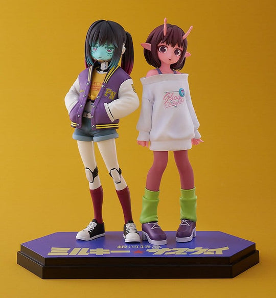 Milky Subway The Galactic Limited Express Pop Up Parade PVC Figur Chiharu & Makina 15 cm