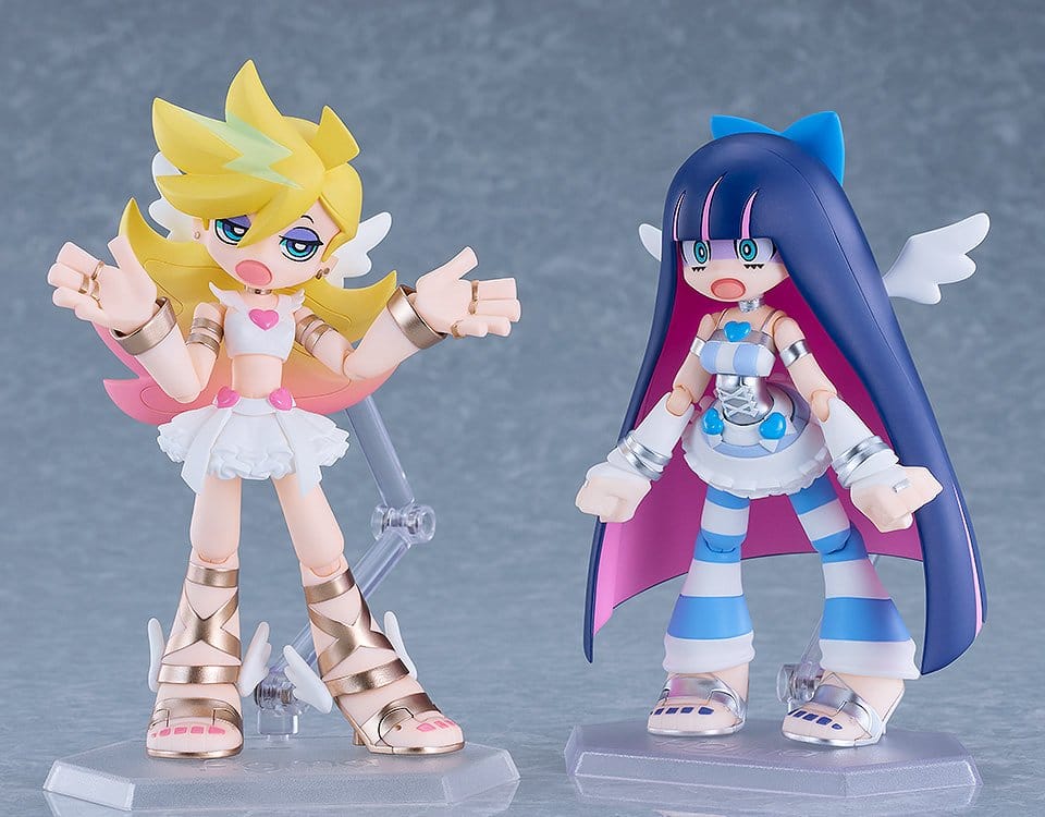 New Panty & Stocking with Garterbelt Figma Action Figures 2-Pack Panty & Stocking: Angel ver. 12 cm