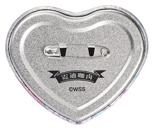 Needy Streamer Overload Needy Streamer Chinese Restaurant Series Heart-Shaped Pinback Button Ame