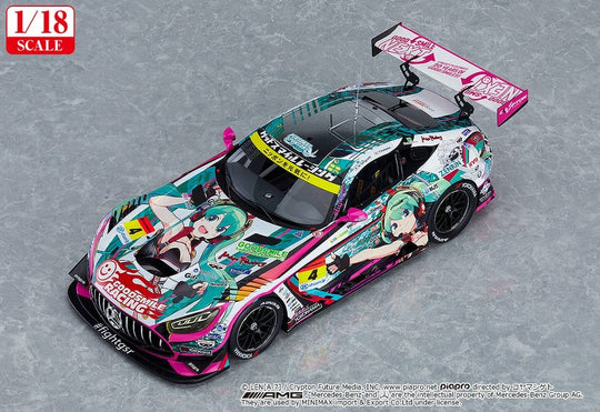 Hatsune Miku GT Project Vehicle 1/18 Good Smile Hatsune Miku AMG 2020 SUPER GT Okayama Test Ver. 26 cm