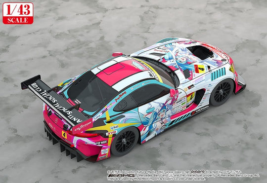 Hatsune Miku GT Project Vehicle 1/43 Good Smile Hatsune Miku AMG 2024 Season Opening Ver. 11 cm
