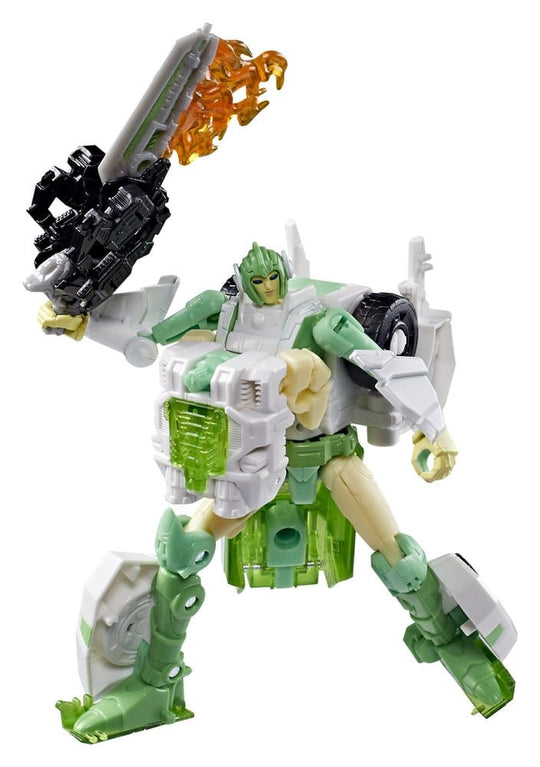 Transformers Generations War for Cybertron: Siege Deluxe Class Action Figure WFC-S15 Autobot Greenlight & Battle Masters Dazzlestrike 14 cm