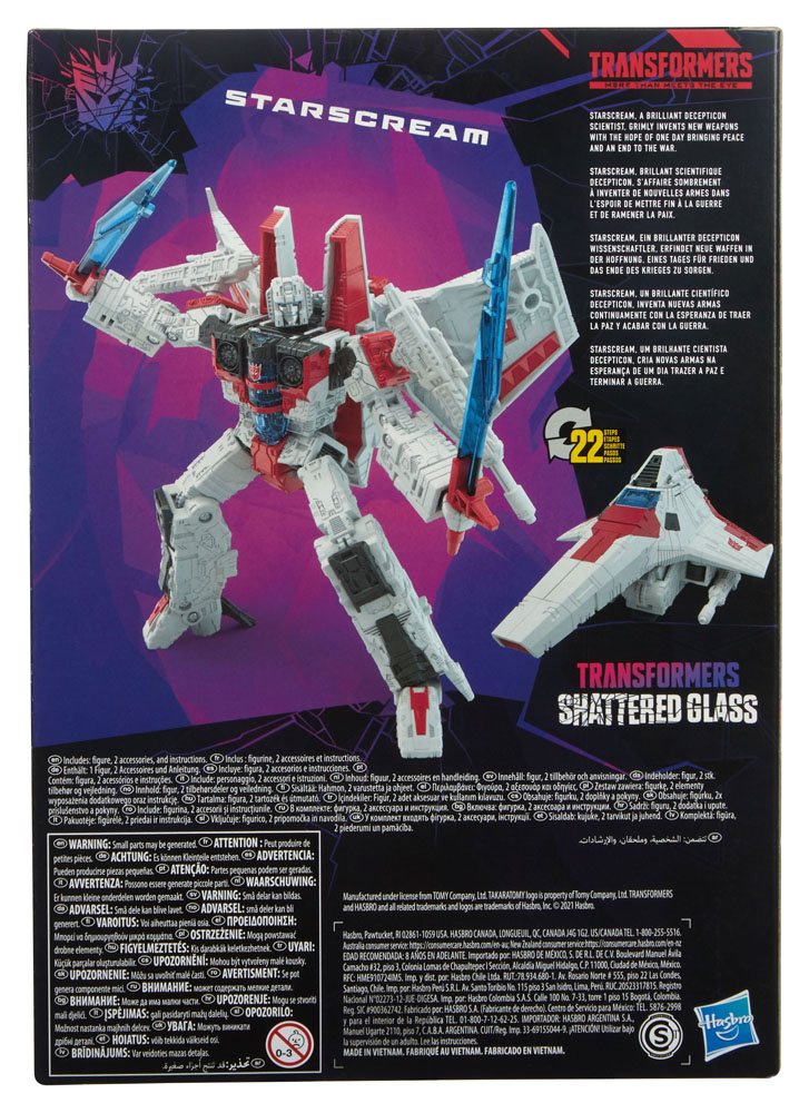Transformers: Shattered Glass Voyager Class Action Figure Starscream 18 cm