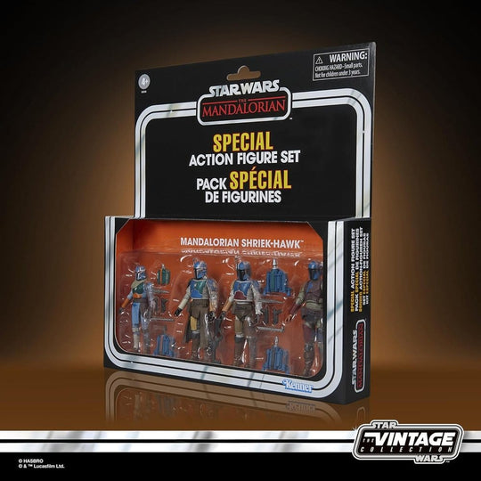 Star Wars The Mandalorian Vintage Collection Action Figure 4-Pack Mandalorian Shriek-Hawk 10 cm