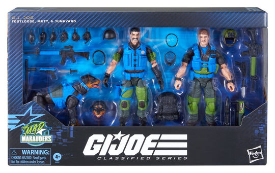G.I. Joe Classified Series Action Figure 3-Pack #220 Mad Marauders: Footloose & Mutt & Junkyard 15 cm