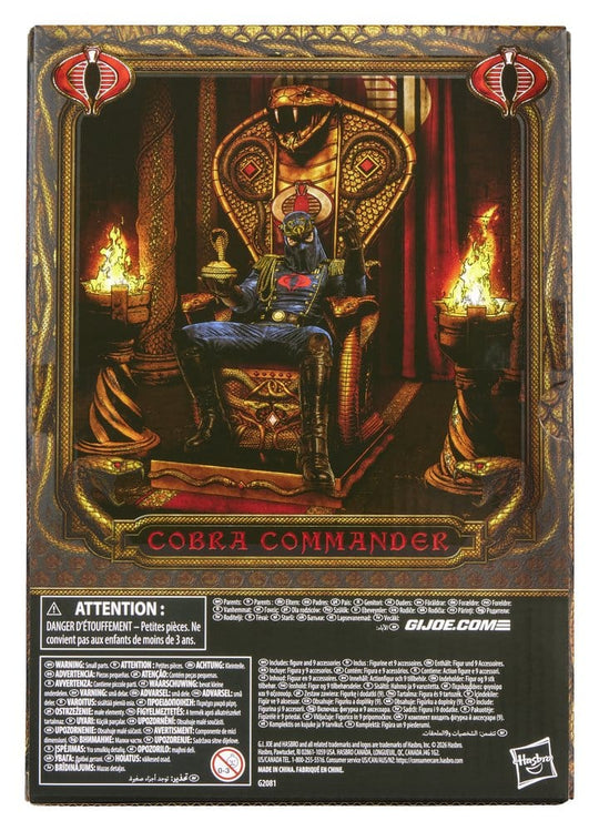 G.I. Joe Classified Series Action Figure Cobra Commander in Dress Uniform & Throne 15 cm