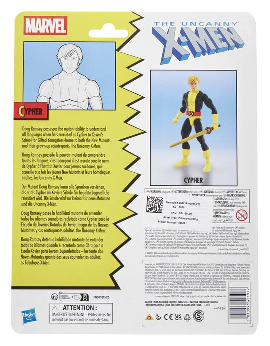 The Uncanny X-Men Marvel Legends Action Figure Cypher 15 cm