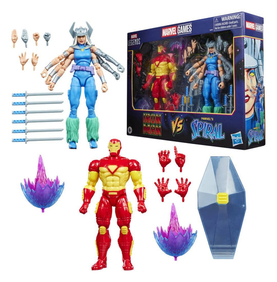 Marvel Games Marvel Legends Action Figure 2-Pack Iron Man & Marvel's Spiral 15 cm