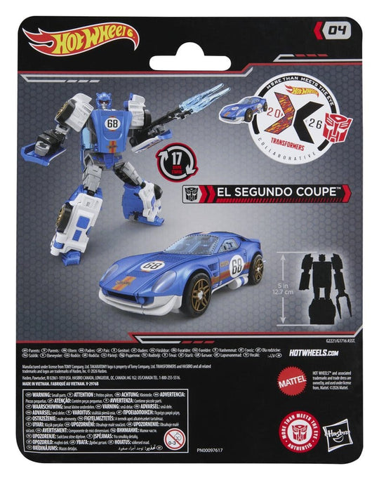 Transformers x Hot Wheels Collaborative Deluxe Class Action Figure El Segundo Coupe 13 cm
