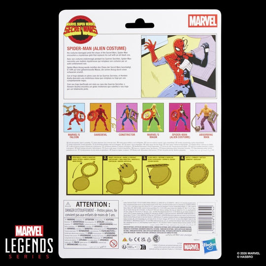 Secret Wars Marvel Legends Action Figure Spider-Man (Alien Costume) 15 cm