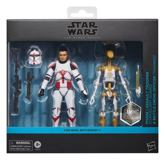 Star Wars: Battlefront II Black Series Action Figure 2-Pack Phase I Assault Trooper & Battle Droid Officer 15 cm