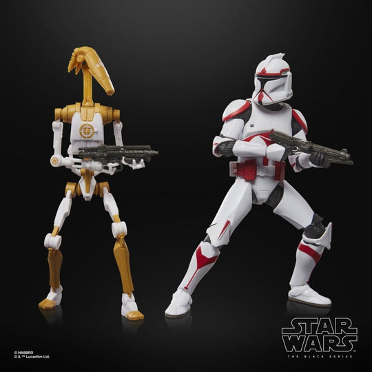 Star Wars: Battlefront II Black Series Action Figure 2-Pack Phase I Assault Trooper & Battle Droid Officer 15 cm