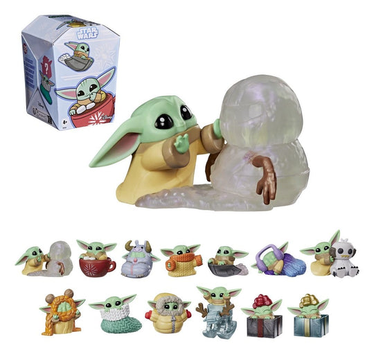 Star Wars Mini Figures 4 cm Grogu Force Freeze Series 2 Blind Box Display (24)