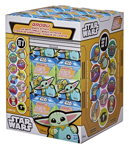 Star Wars Mini Figures 4 cm Grogu Snack Attack Series 1 Blind Box Display (24)