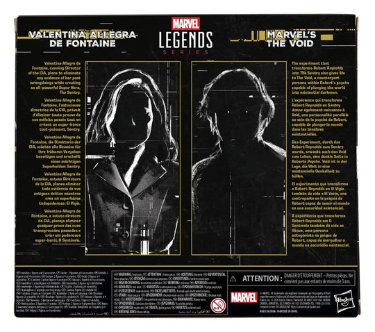 Thunderbolts Marvel Legends Action Figure 2-Pack Valentina Allegra de Fontaine & Marvel's The Void 15 cm