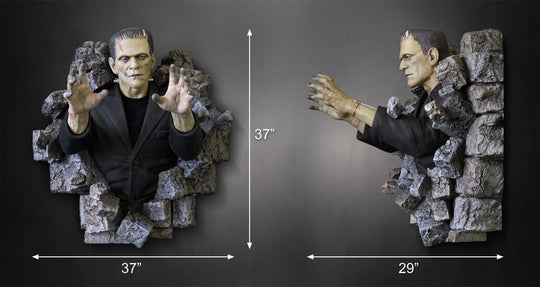 Frankenstein Wall Mount 1/1 Boris Karloff as Frankenstein's Monster 94 x 94 cm