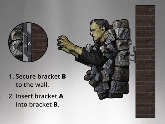 Frankenstein Wall Mount 1/1 Boris Karloff as Frankenstein's Monster 94 x 94 cm