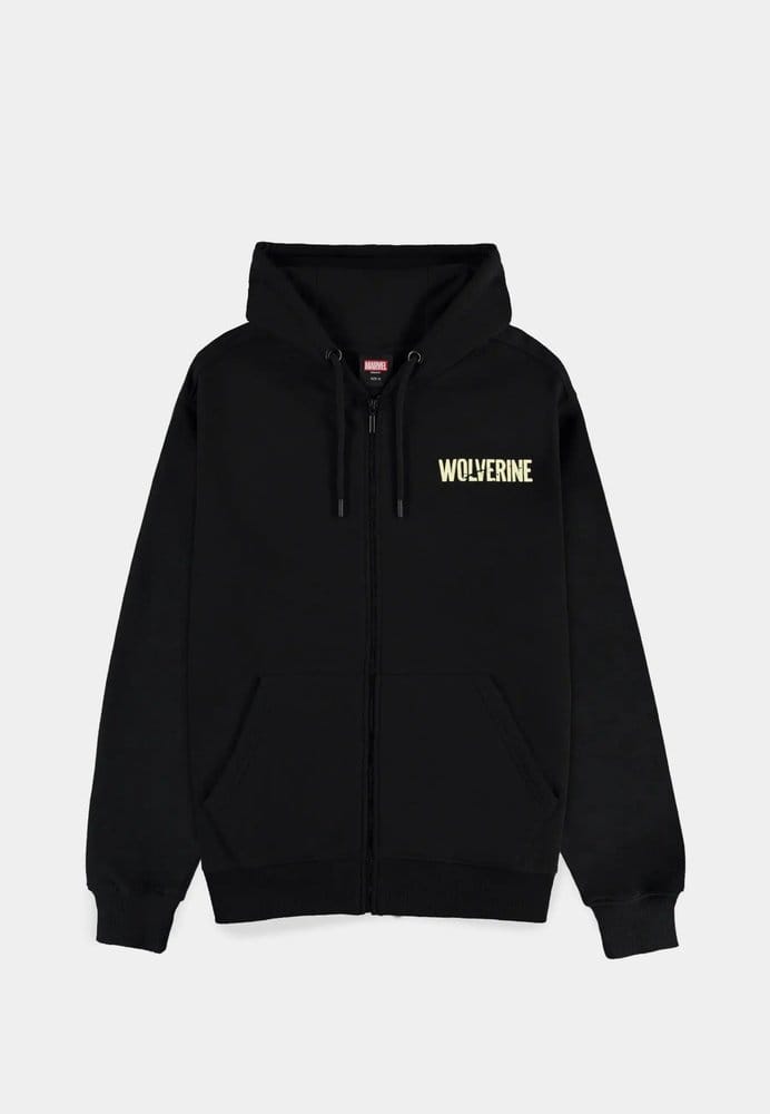 Marvel Zipper Hoodie Wolverine Black Size M